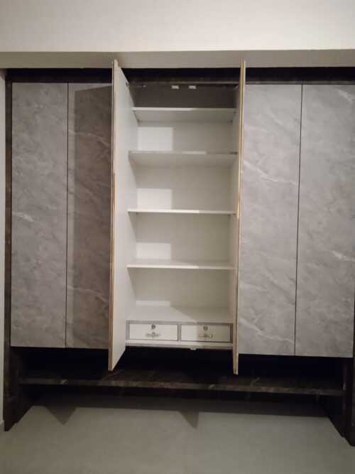 8 feet wide Door wardrobe design